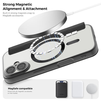 Θήκη MagSafe για Apple iPhone 17 Pro Max, Techsuit, SmartMag Book, Μπλε