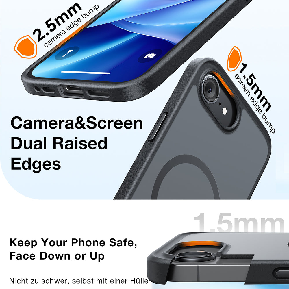 MagSafe Case for Apple iPhone 17 Pro Max, Torras, Guardian, Orange