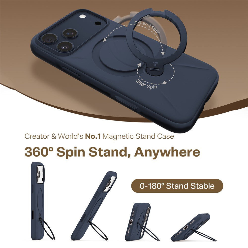Θήκη MagSafe για Apple iPhone 17 Pro Max, Torras, QPRO Silicone, Μπλε