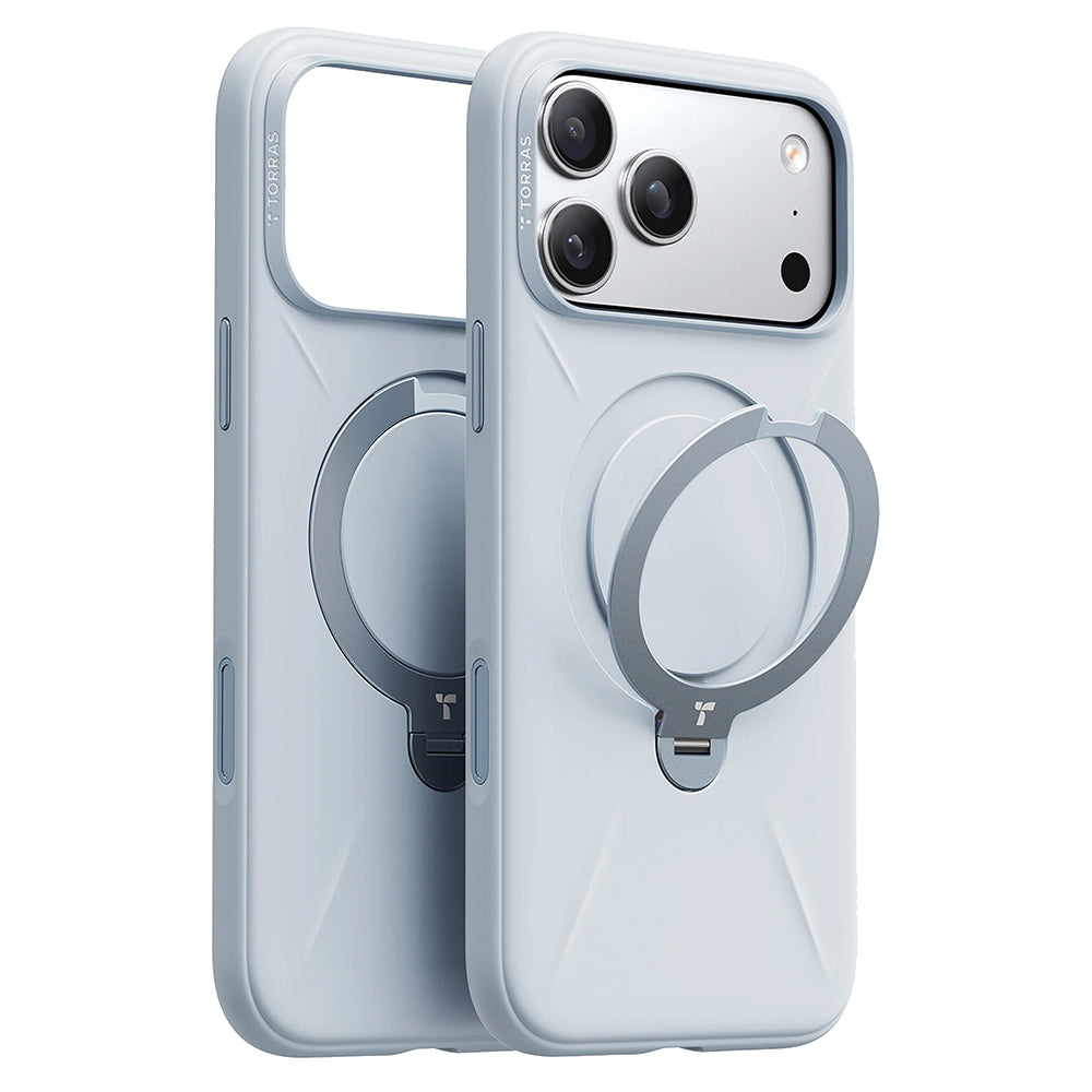 MagSafe Case for Apple iPhone 17 Pro Max, Torras, QPRO Silicone, Light Blue