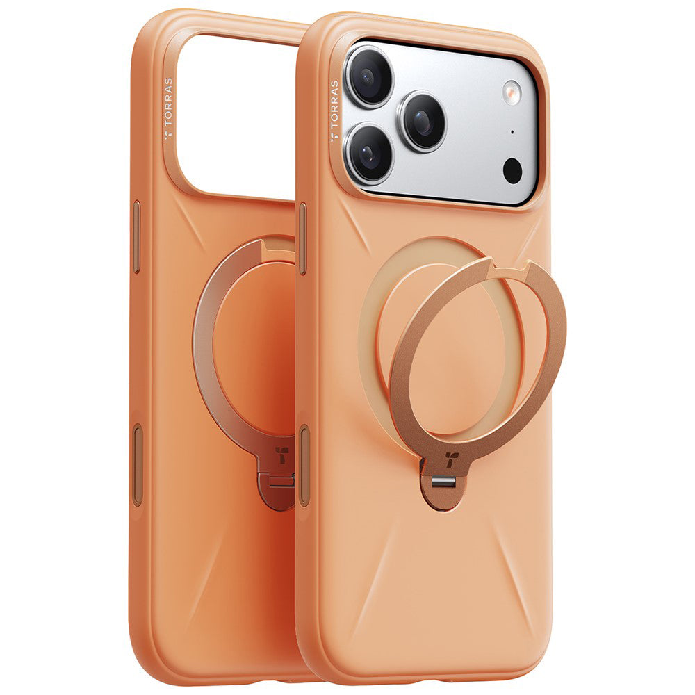 Θήκη MagSafe για Apple iPhone 17 Pro Max, Torras, QPRO Silicone, Πορτοκαλί