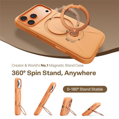 Θήκη MagSafe για Apple iPhone 17 Pro Max, Torras, QPRO Silicone, Πορτοκαλί