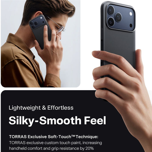 Θήκη MagSafe για Apple iPhone 17 Pro Max, Torras, SlimFit, Μαύρη