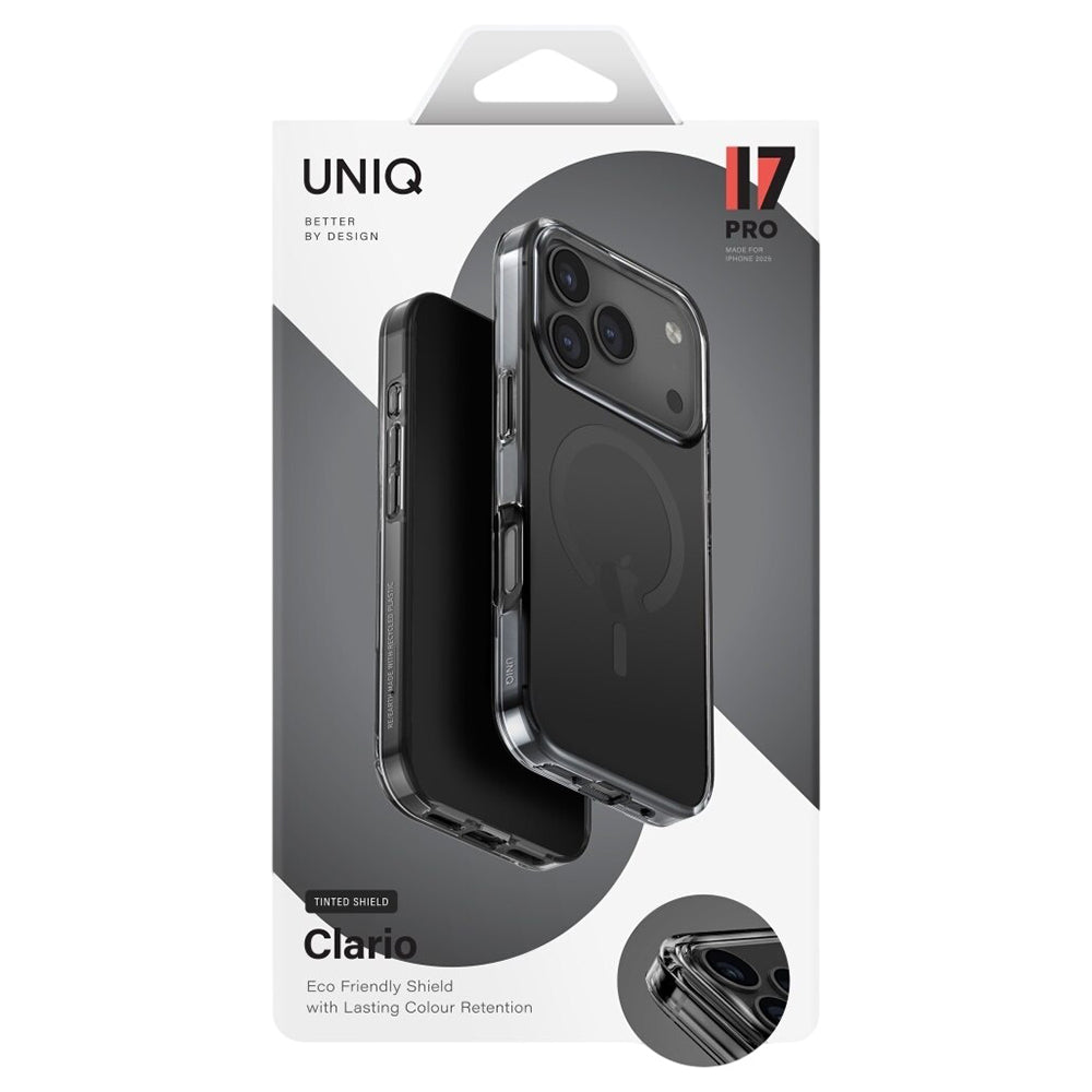 Θήκη MagSafe για Apple iPhone 17 Pro Max, UNIQ, Clario MagClick, Μαύρη
