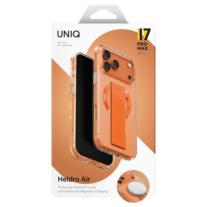 Θήκη MagSafe για Apple iPhone 17 Pro Max, UNIQ, Heldro Air MagClick, Διάφανο Γκρι