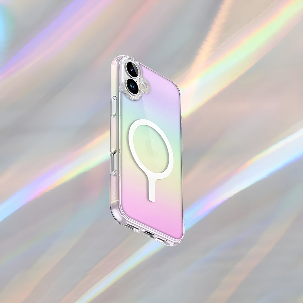 Θήκη MagSafe για Apple iPhone 17 Pro Max, UNIQ, Iridescia MagClick, Πολύχρωμη