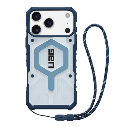Θήκη MagSafe για Apple iPhone 17 Pro Max, Urban Armor Gear, Pathfinder Clear με Λουράκι, Μπλε