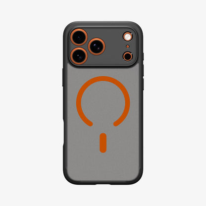 MagSafe Case for Apple iPhone 17 Pro, Spigen, Ultra Hybrid, Satin Black Orange ACS10483