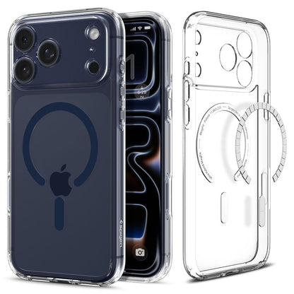 Θήκη MagSafe για Apple iPhone 17 Pro, Spigen, Ultra Hybrid, Διάφανη Ναυτικό ACS11111