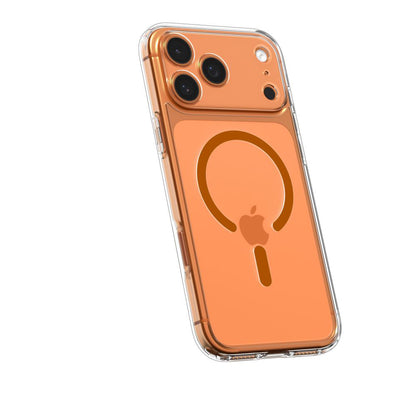 Θήκη MagSafe για Apple iPhone 17 Pro, Spigen, Ultra Hybrid, Διάφανη Πορτοκαλί ACS11112