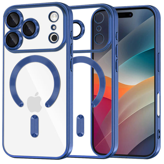 Θήκη MagSafe για Apple iPhone 17 Pro, Techsuit, Luxury Crystal, Μπλε