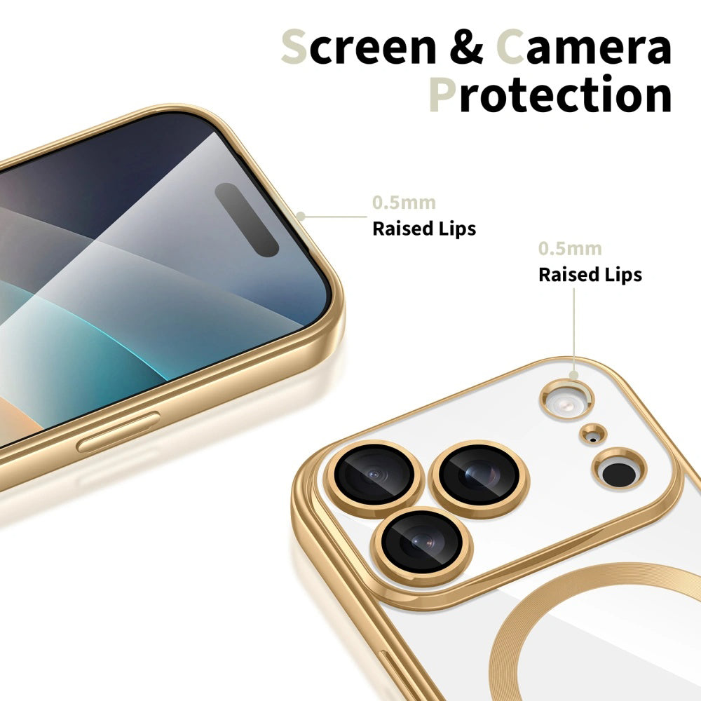 Θήκη MagSafe για Apple iPhone 17 Pro, Techsuit, Luxury Crystal, Σκούρο Πράσινο