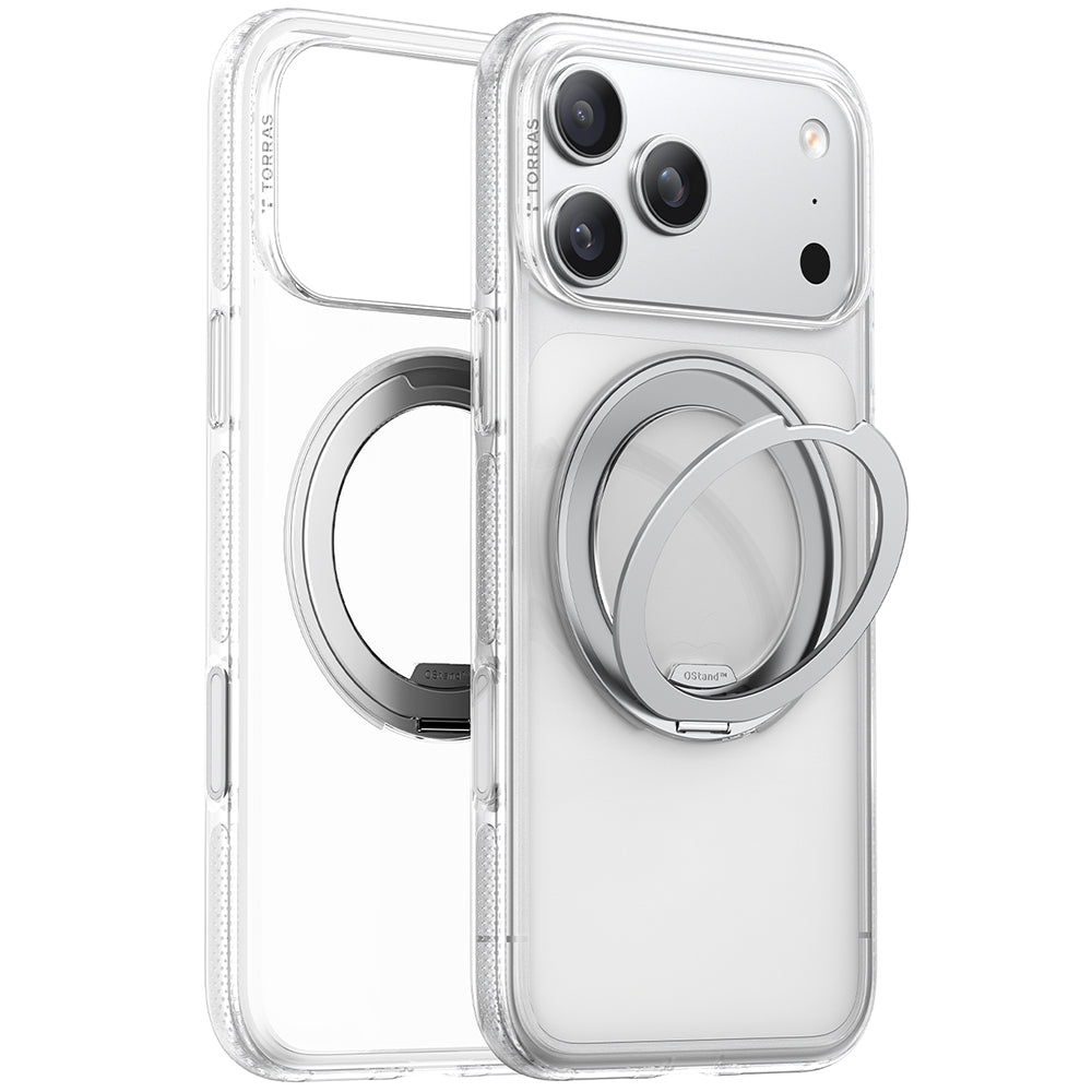 Θήκη MagSafe για Apple iPhone 17 Pro, Torras, Ostand R Fitness, Διαφανής