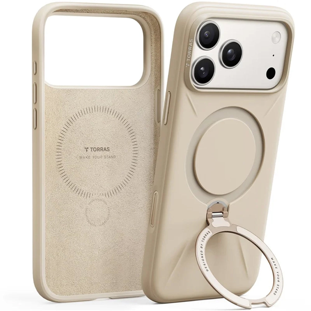 MagSafe Case for Apple iPhone 17 Pro, Torras, QPRO Silicone, Gold