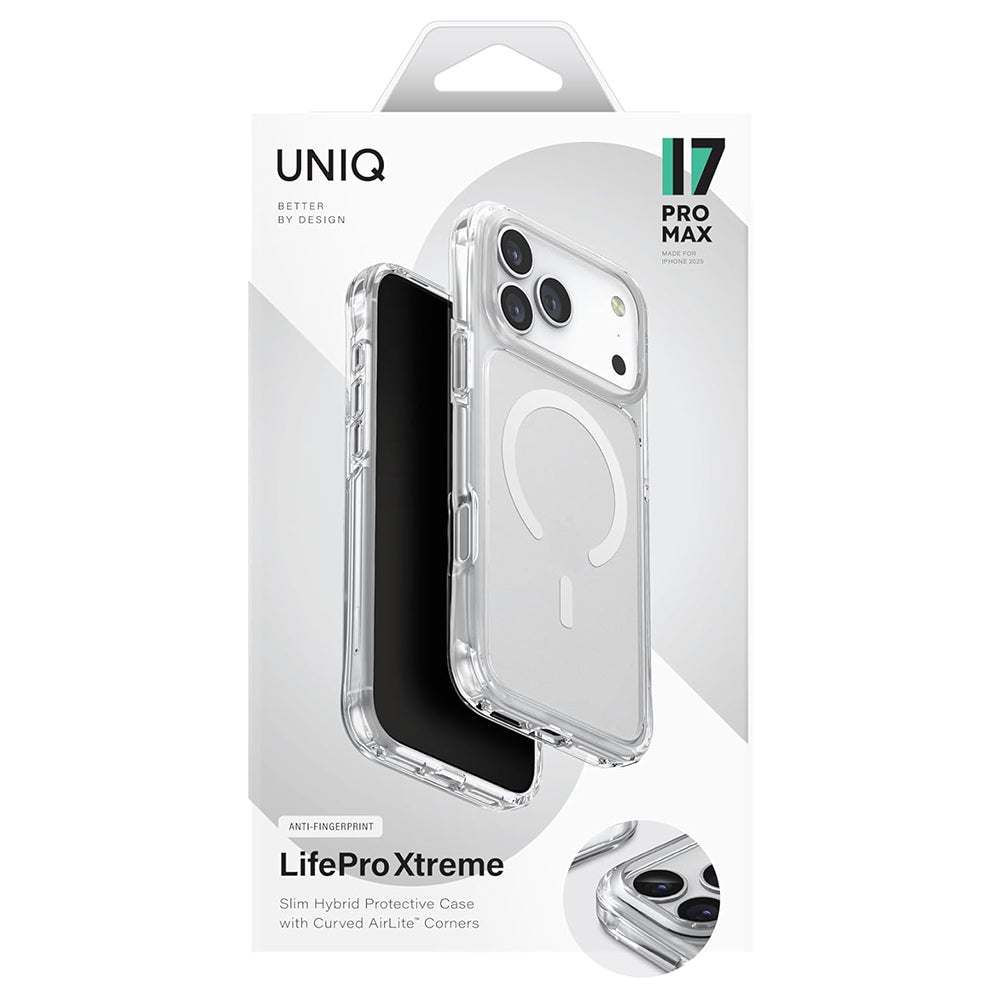 Θήκη MagSafe για Apple iPhone 17 Pro, UNIQ, LifePro Xtreme MagClick, Διάφανη