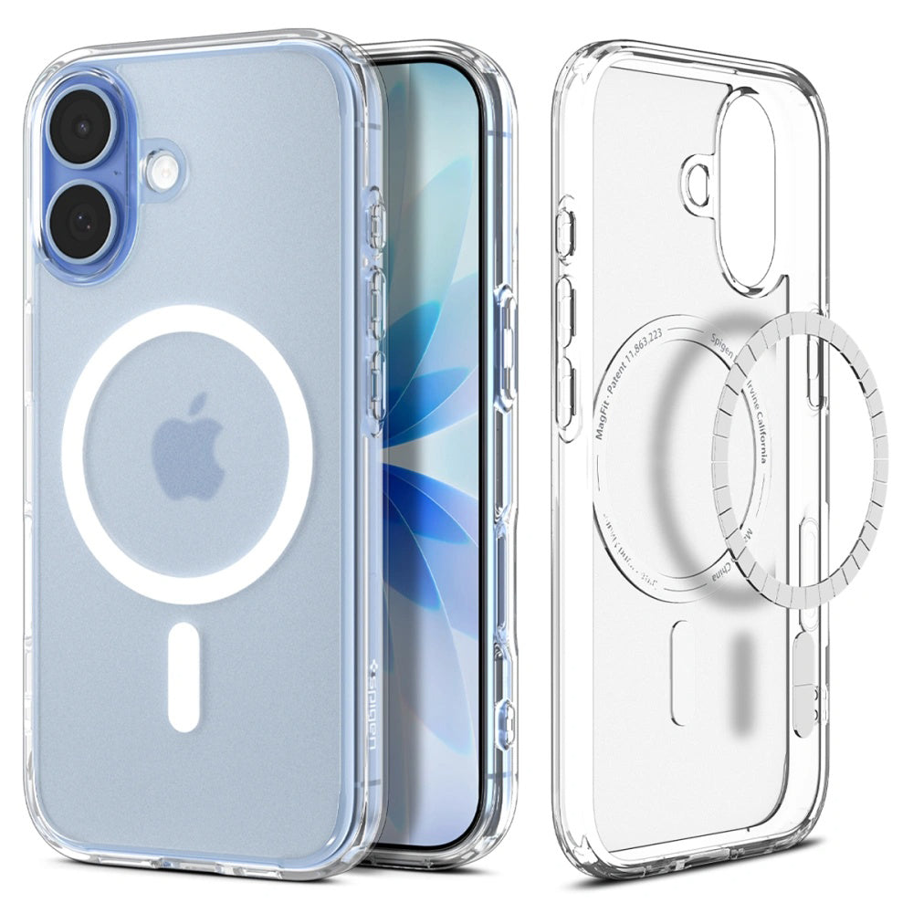 Θήκη MagSafe για Apple iPhone 17, Spigen, Ultra Hybrid, Ασημί Σατέν