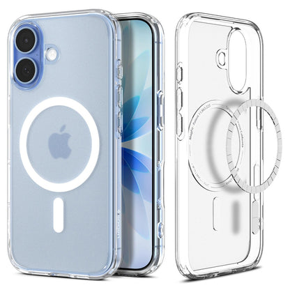 Θήκη MagSafe για Apple iPhone 17, Spigen, Ultra Hybrid, Ασημί Σατέν