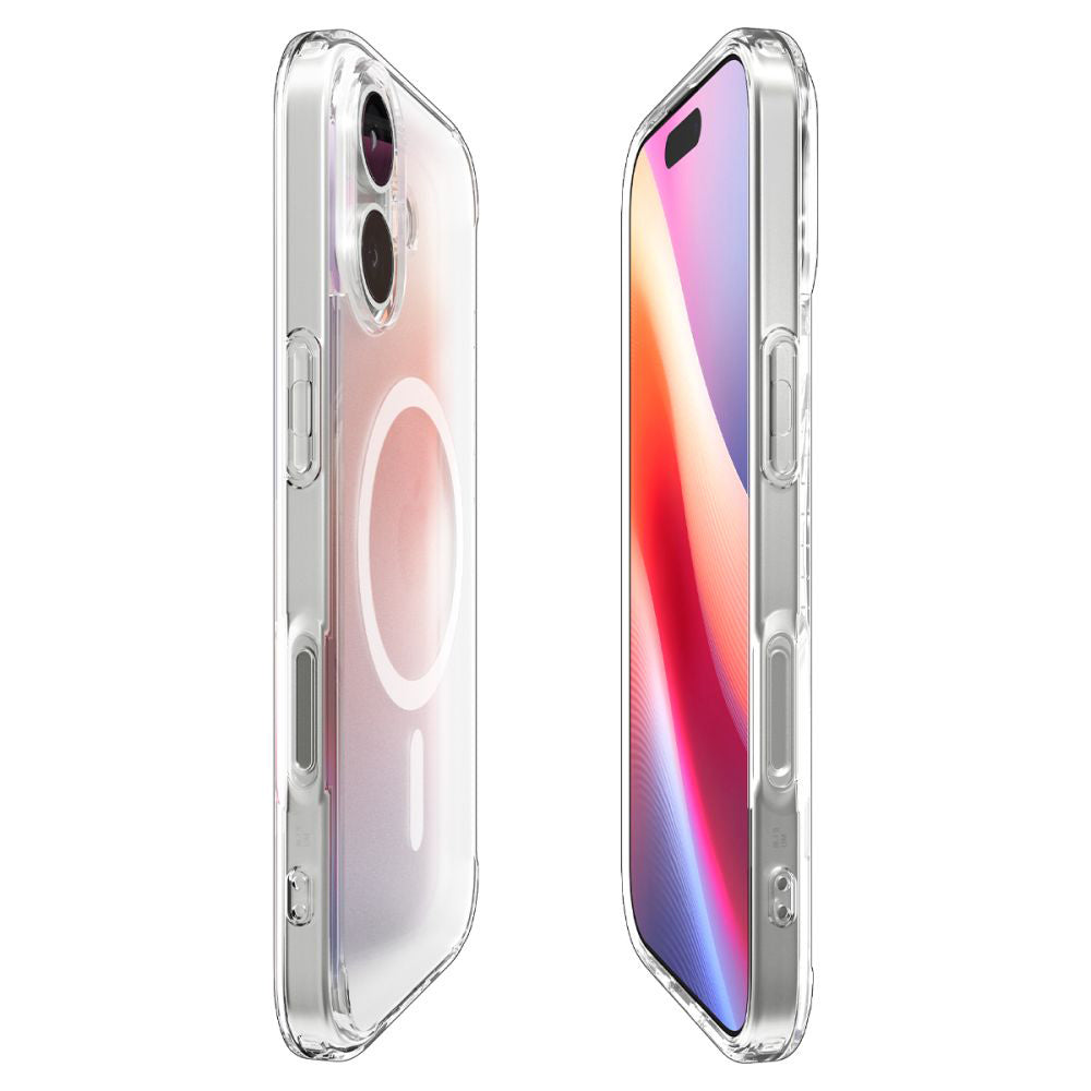 Θήκη MagSafe για Apple iPhone 17, Spigen, Ultra Hybrid, Ασημί Σατέν