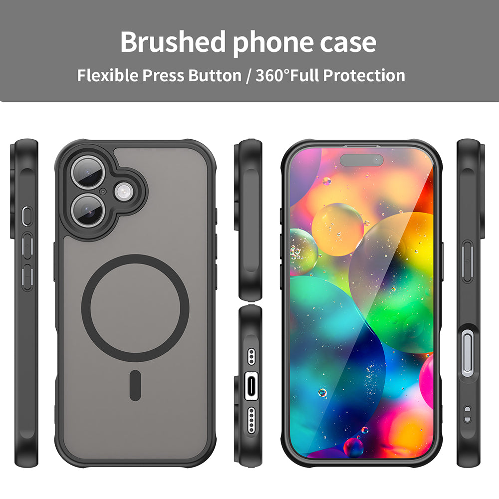 Θήκη MagSafe για Apple iPhone 17, Techsuit, HaloFrost II, Μαύρη
