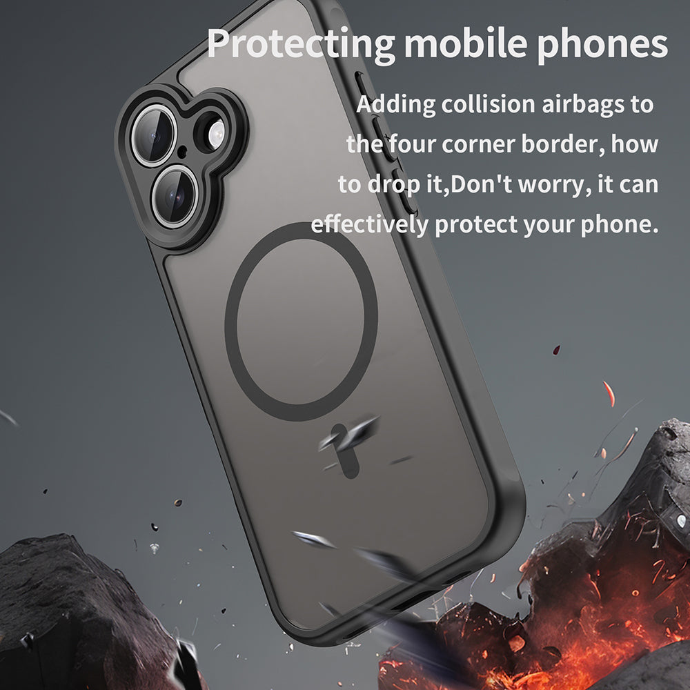 Θήκη MagSafe για Apple iPhone 17, Techsuit, HaloFrost II, Μαύρη