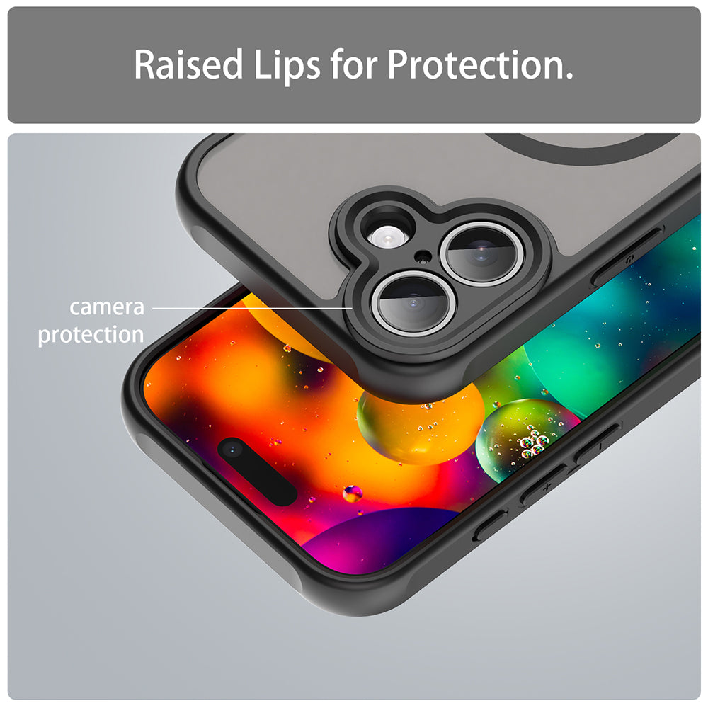 Θήκη MagSafe για Apple iPhone 17, Techsuit, HaloFrost II, Μαύρη