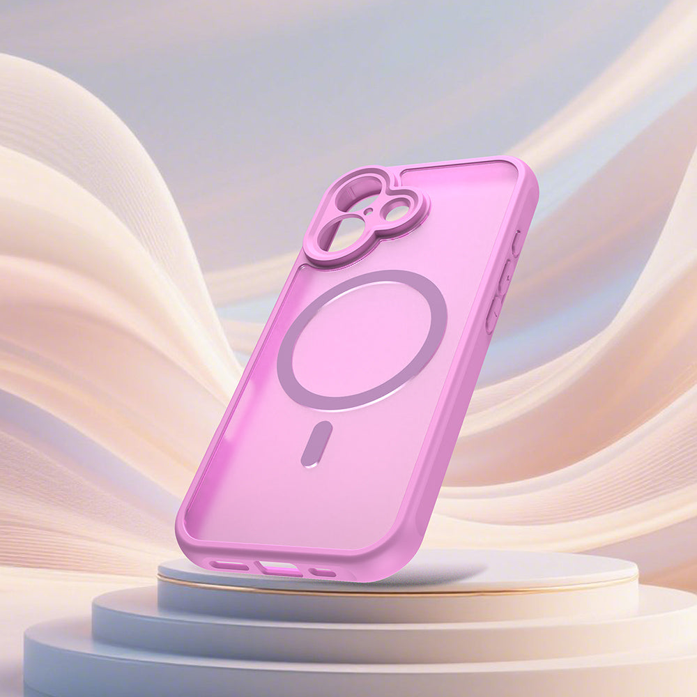 Θήκη MagSafe για Apple iPhone 17, Techsuit, HaloFrost II, Ροζ