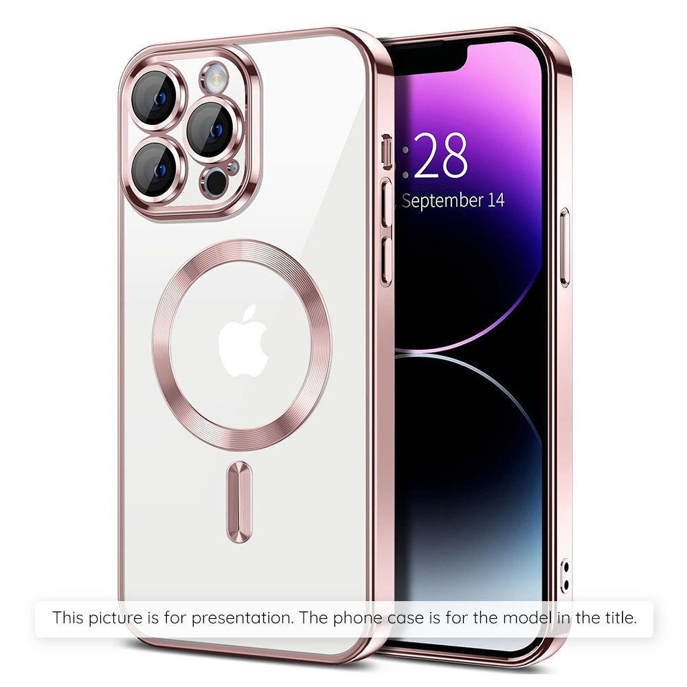 Θήκη MagSafe για Apple iPhone 17, Techsuit, Luxury Crystal, Ροζ