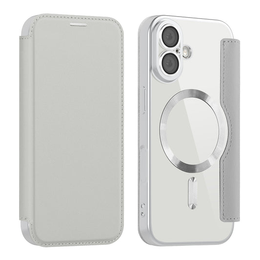 Θήκη MagSafe για Apple iPhone 17, Techsuit, SmartMag Book, Γκρι