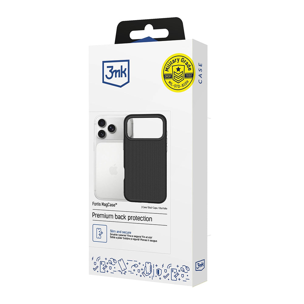 MagSafe Case for Apple iPhone 18 Pro / 17 Pro, 3MK, Fortis, Black