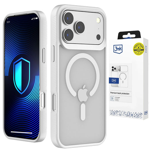 Θήκη MagSafe για Apple iPhone 18 Pro / 17 Pro, 3MK, Smoke MagCase, Λευκή