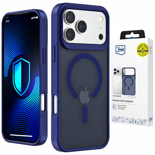 Θήκη MagSafe για Apple iPhone 18 Pro / 17 Pro, 3MK, Smoke MagCase, Μπλε