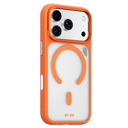 Θήκη MagSafe για Apple iPhone 18 Pro / 17 Pro, Blueo, βάση απαγωγής θερμότητας, σατινέ διάφανη πορτοκαλί