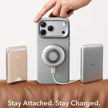 MagSafe Case for Apple iPhone 18 Pro / 17 Pro, ESR, Atelier with Kickstand, Gray