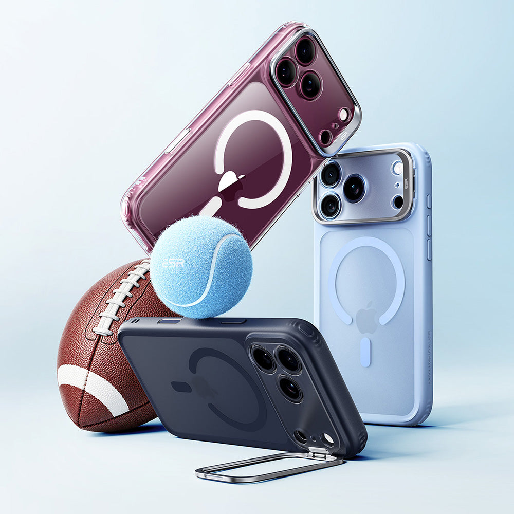 Θήκη MagSafe για Apple iPhone 18 Pro / 17 Pro, ESR, Classic Hybrid Kickstand, Μαύρη Σατινέ