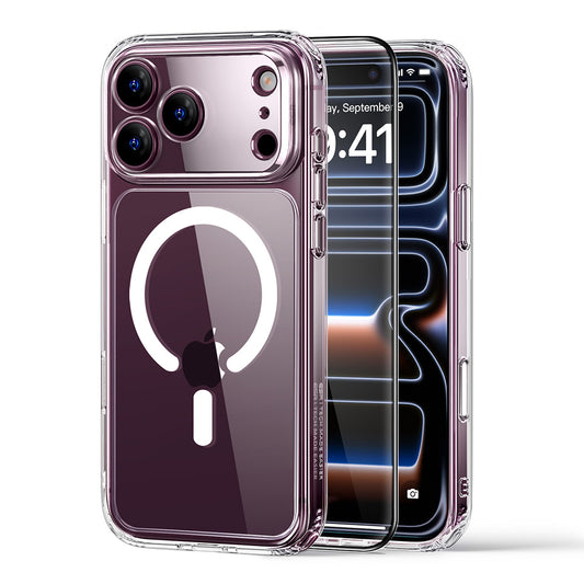 Θήκη MagSafe για Apple iPhone 18 Pro / 17 Pro, ESR, Classic Hybrid με Προστατευτικό Οθόνης, Διαφανής