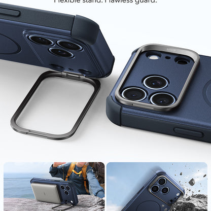 Θήκη MagSafe για Apple iPhone 18 Pro / 17 Pro, ESR, Cyber Armor Kickstand, Μπλε