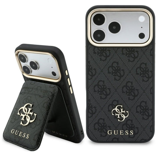 Θήκη MagSafe για Apple iPhone 18 Pro / 17 Pro, Guess, 4G Cardslot, Μαύρη