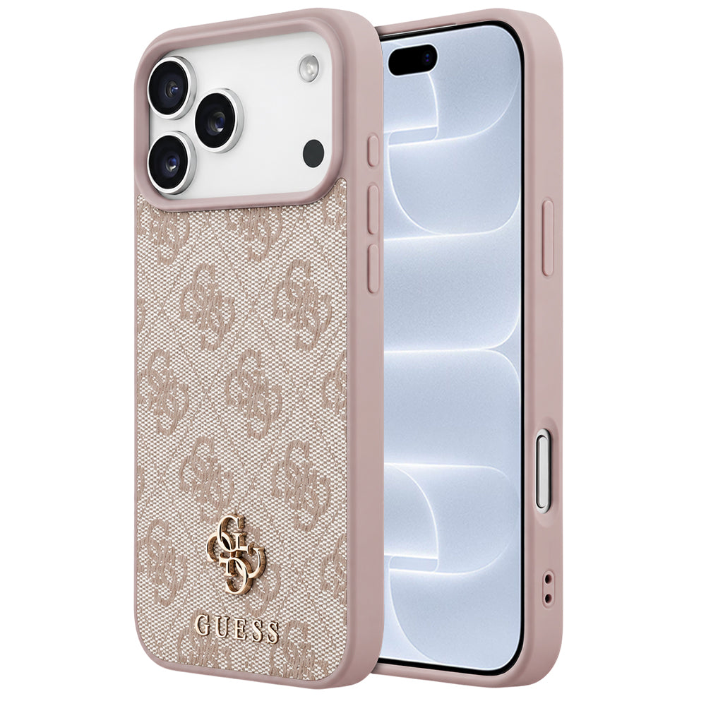 Θήκη MagSafe για Apple iPhone 18 Pro / 17 Pro, Guess, 4G Small and Classic, Ροζ