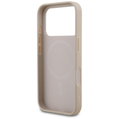 Θήκη MagSafe για Apple iPhone 18 Pro / 17 Pro, Guess, 4G Small and Classic, Ροζ