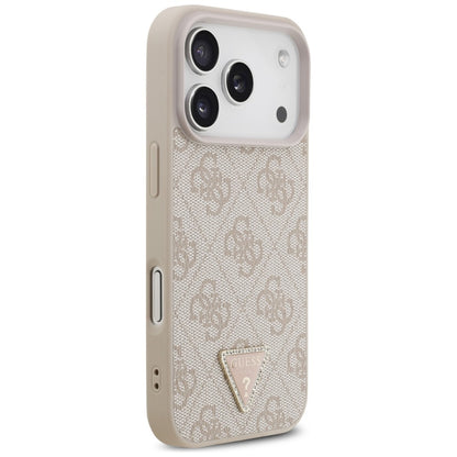 Θήκη MagSafe για Apple iPhone 18 Pro / 17 Pro, Guess, 4G Triangle Strass, Ροζ