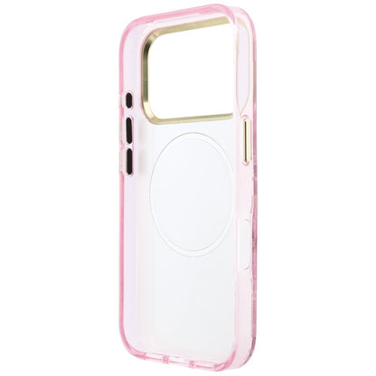 Θήκη MagSafe για Apple iPhone 18 Pro / 17 Pro, Guess, IML Glitter Blossom Roses, Ροζ