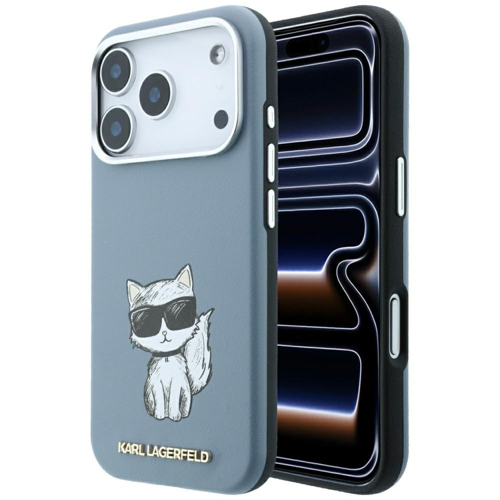 Θήκη MagSafe για Apple iPhone 18 Pro / 17 Pro, Karl Lagerfeld, Choupette Sketch, Bleu