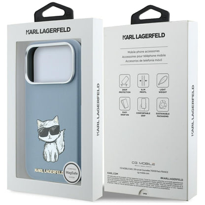 Θήκη MagSafe για Apple iPhone 18 Pro / 17 Pro, Karl Lagerfeld, Choupette Sketch, Bleu