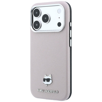 Θήκη MagSafe για Apple iPhone 18 Pro / 17 Pro, Karl Lagerfeld, Grained Choupette Head, Ροζ