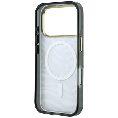 Θήκη MagSafe για Apple iPhone 18 Pro / 17 Pro, Karl Lagerfeld, HC IML Signature Zebra Glitter Gold, Μαύρο