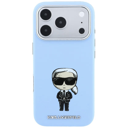 Θήκη MagSafe για Apple iPhone 18 Pro / 17 Pro, Karl Lagerfeld, Ikonik Sketch, Μπλε