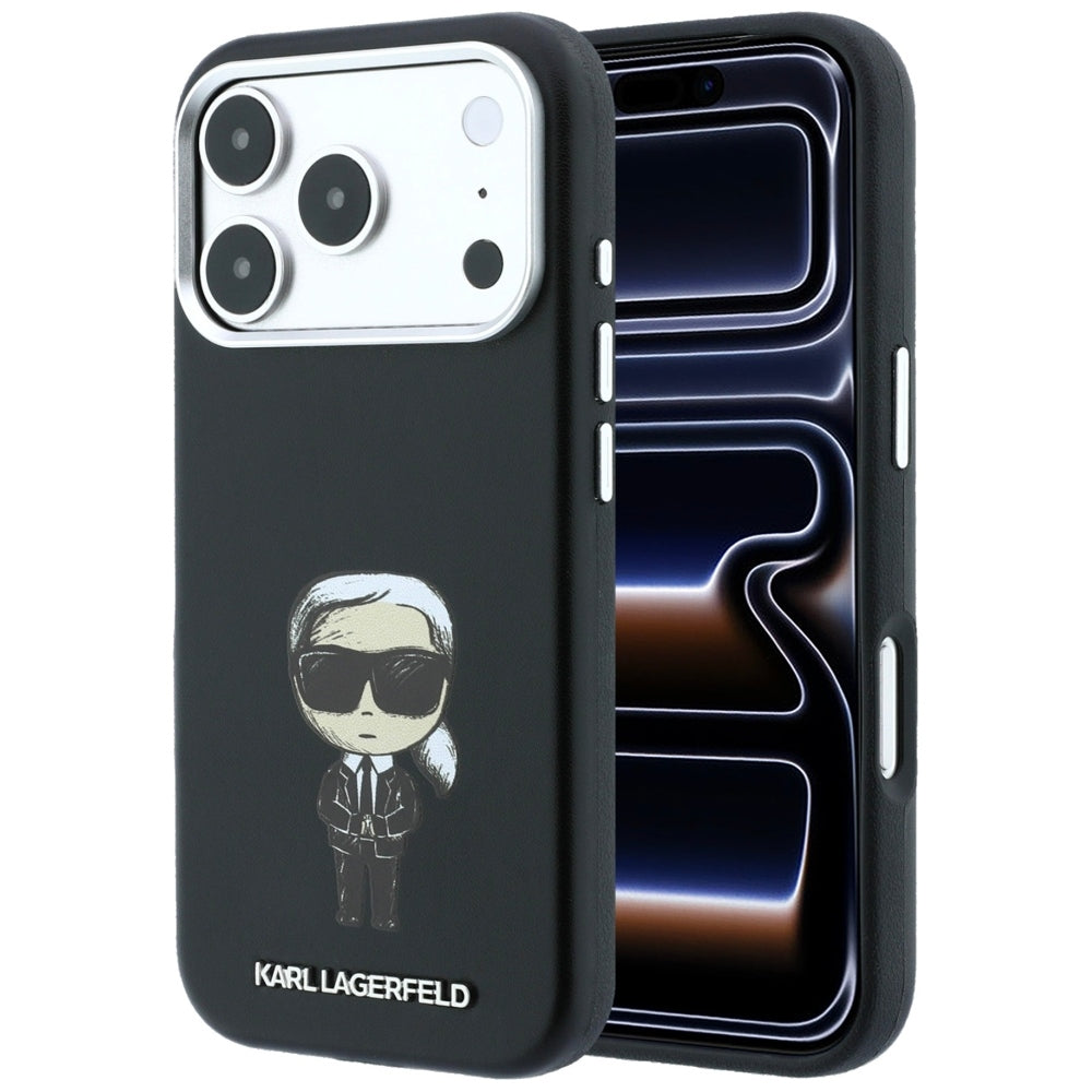 Θήκη MagSafe για Apple iPhone 18 Pro / 17 Pro, Karl Lagerfeld, Ikonik Sketch, Μαύρο