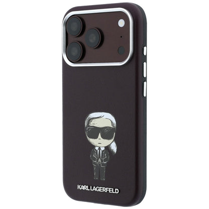 Θήκη MagSafe για Apple iPhone 18 Pro / 17 Pro, Karl Lagerfeld, Ikonik Sketch, Βυσσινί