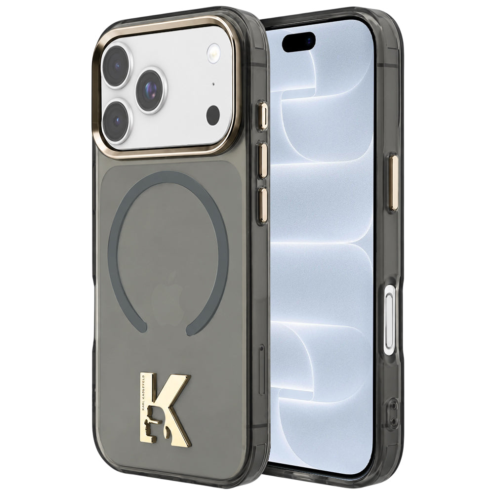 Θήκη MagSafe για Apple iPhone 18 Pro / 17 Pro, Karl Lagerfeld, IML Karl Head Logo, Μαύρη