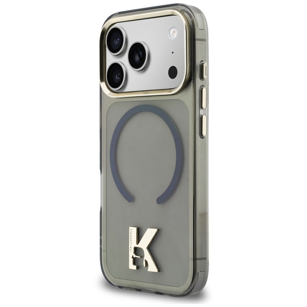 Θήκη MagSafe για Apple iPhone 18 Pro / 17 Pro, Karl Lagerfeld, IML Karl Head Logo, Μαύρη